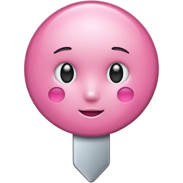 pink pin emoji