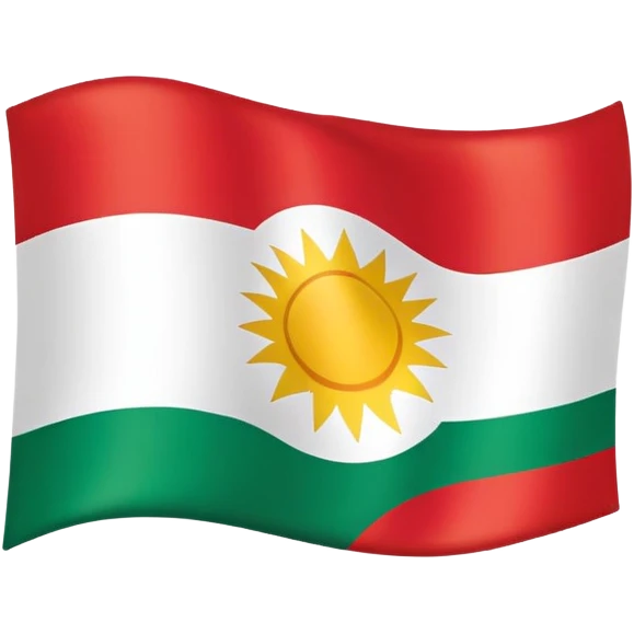 Kurdistan Flagge  emoji