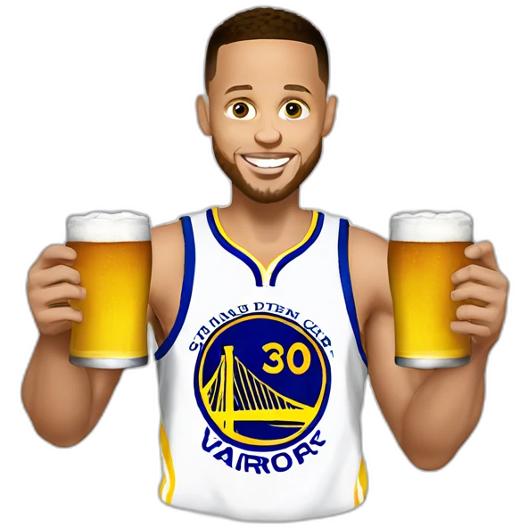 Stephen-curry-holding-a-beer emoji