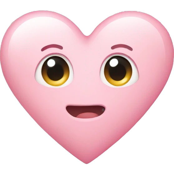 Light pink heart emoji