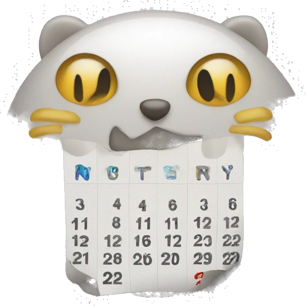 2025 calendar in light colors  emoji