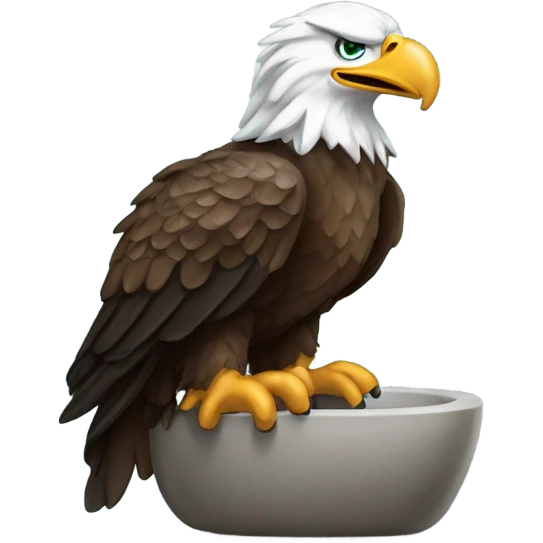 Eagles pooping emoji