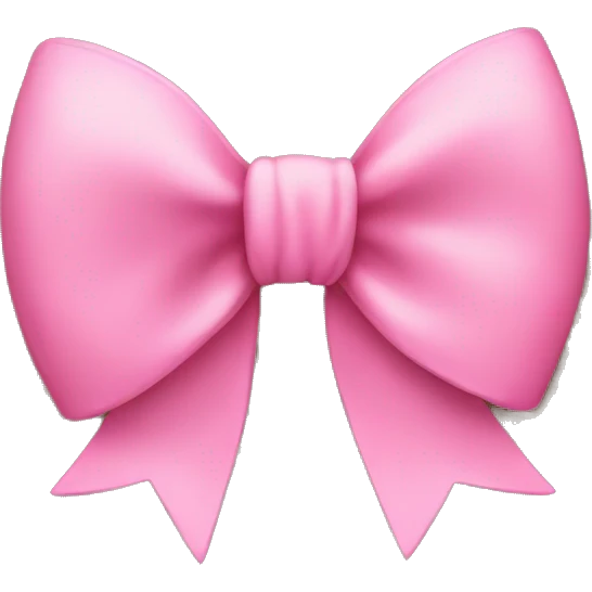 pink bow emoji