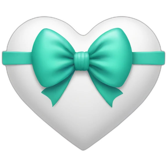 Heart with bow emoji