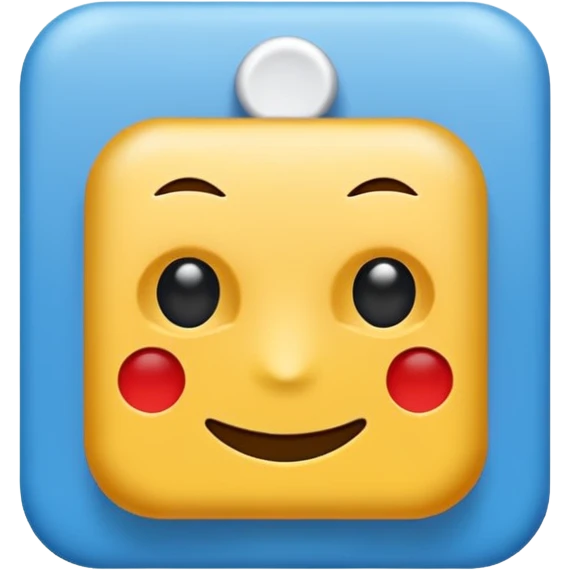 I want to make an Roblox verified emoji with an blue square and checkmark in it emoji