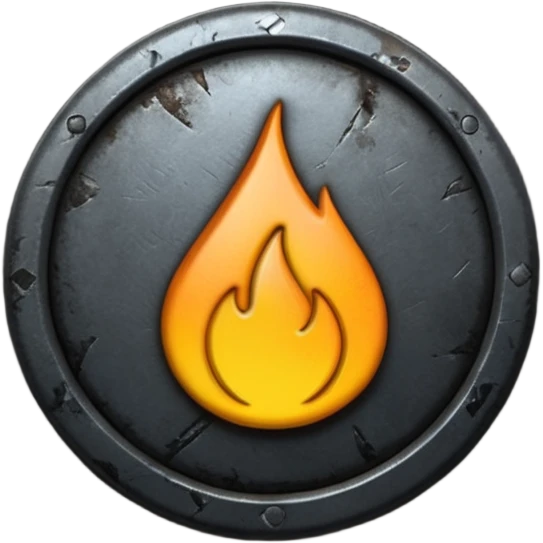 Create a custom emoji badge featuring a stylized, glossy letter “S”. Design the badge in the dark metallic Iron rank style from League of Legends. Use rough metal textures, dark gray tones, and a gritty, heavy look. Add subtle dim glows. Premium, sharp, and readable at small sizes.
 emoji