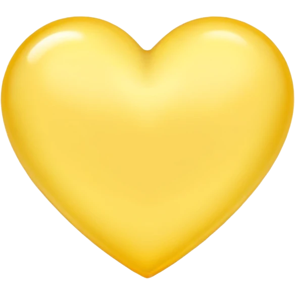 soft yellow heart emoji