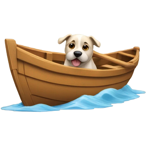 Dog With chaloupe emoji