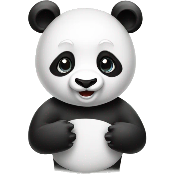 Panda with palma emoji