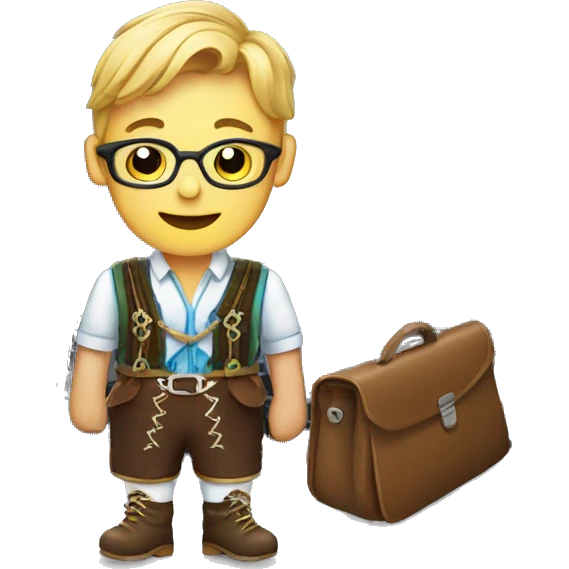 lederhosen and laptop emoji