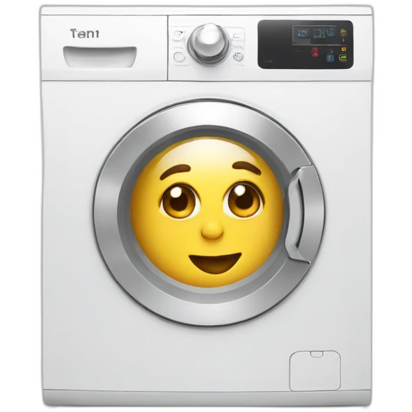 white genie-plus-washing machine emoji