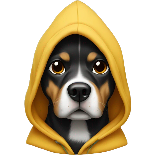 Dog whit hoodie emoji