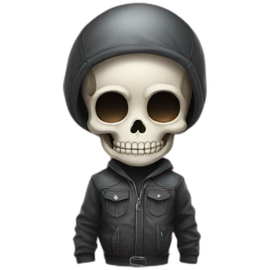 cute skull emoji