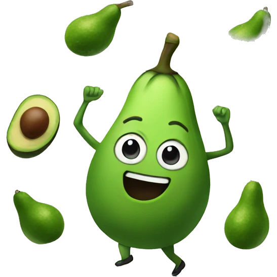 dancing avocados emoji