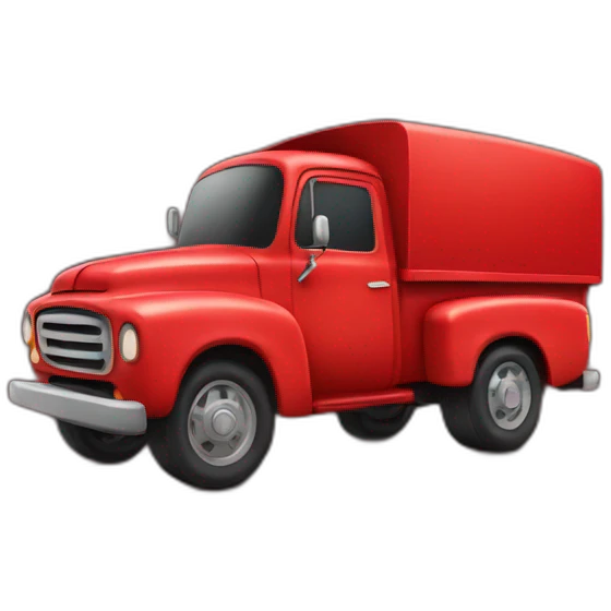 Red truck emoji