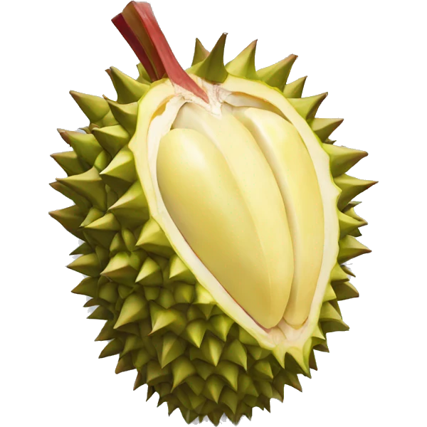red durian emoji