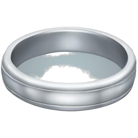 Silver wedding ring  emoji