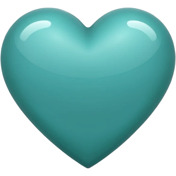 Teal heart emoji