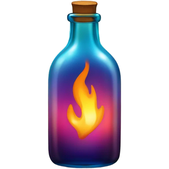 Fire in a bottle emoji