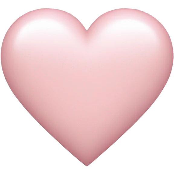 Light pink heart emoji