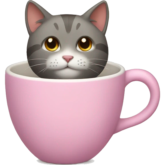 Cat in a cup emoji