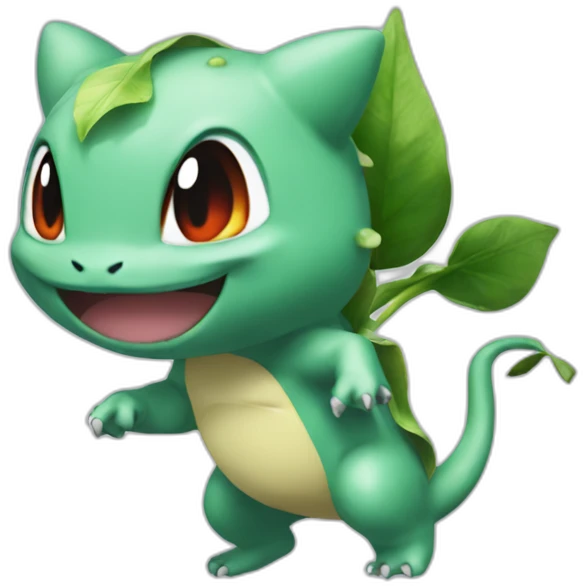 Pickachi hitting bulbasaur emoji