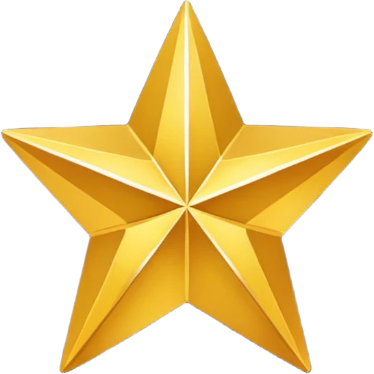 one Star Shape with no face  emoji