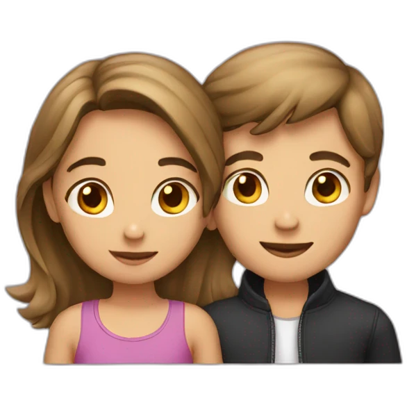 Girl with boy emoji