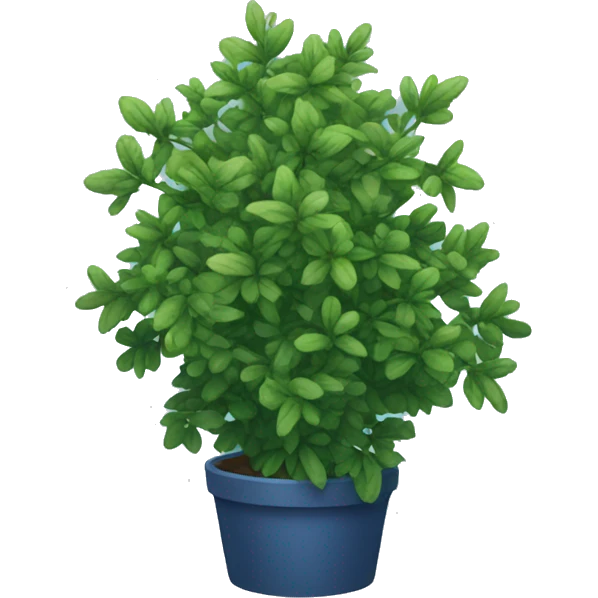 indigo bush emoji