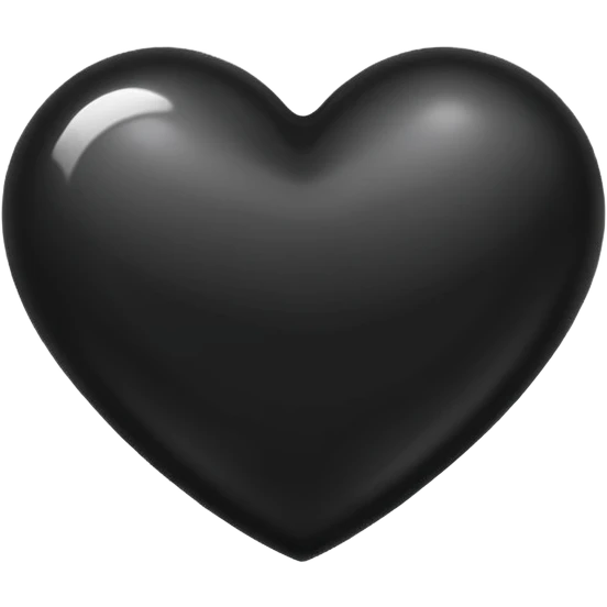 black heart emoji