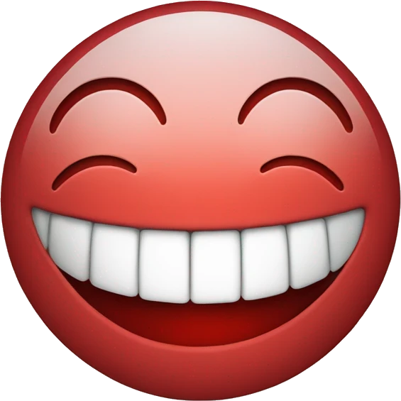 Smiling Face with Red Tear emoji