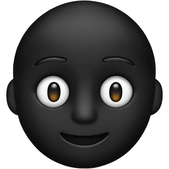 Import from pc emoj in black colour emoji