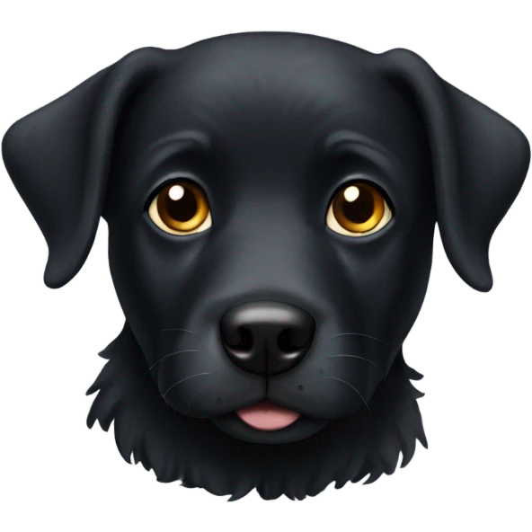 Black dog emoji