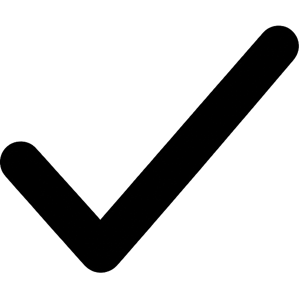 simple black checkmark icon emoji