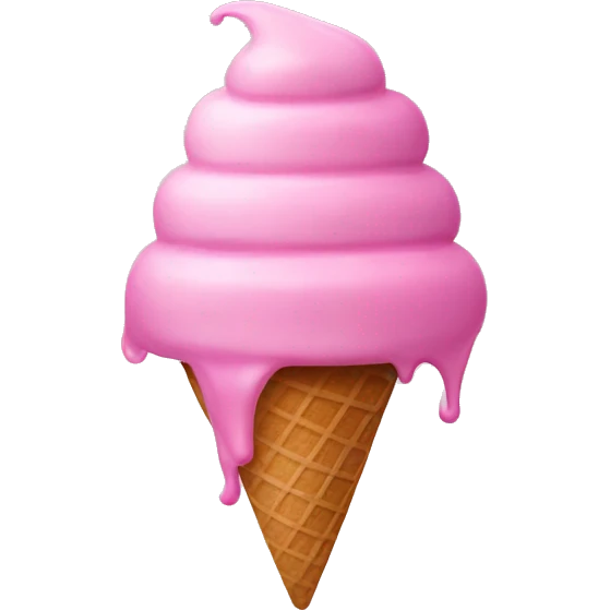 Pink icecream emoji