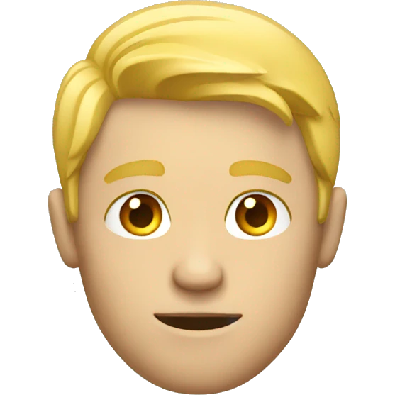 blond guy thinking emoji