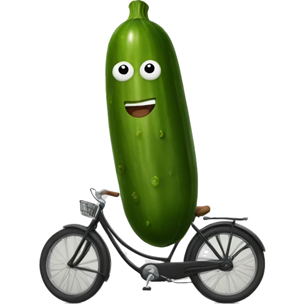 Pickle riding emoji