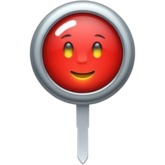 glitter red pin emoji