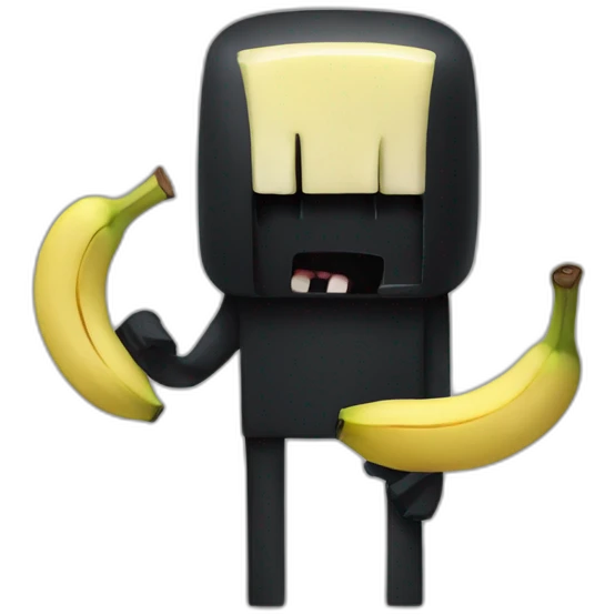 Enderman-eating-banana emoji