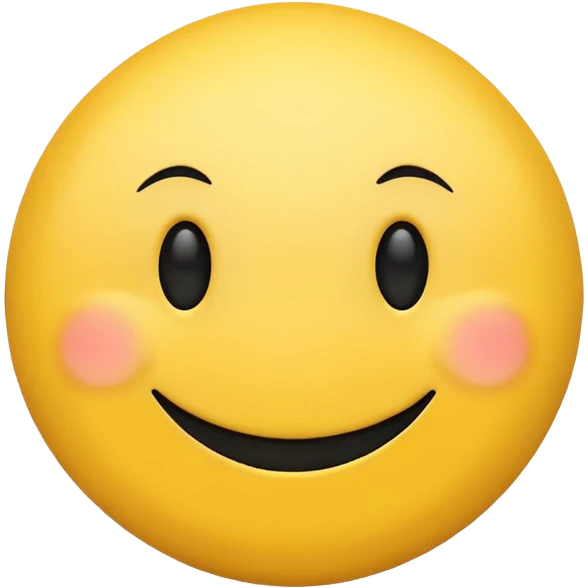 minimalist yellow smiley face emoji