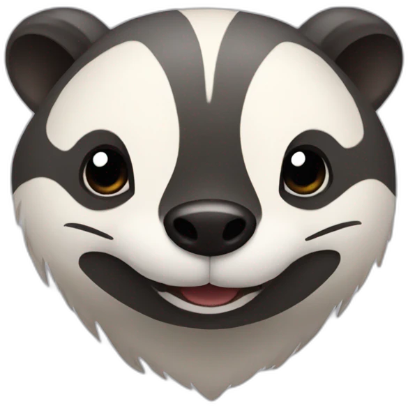 badger with heart in its eyes emoji