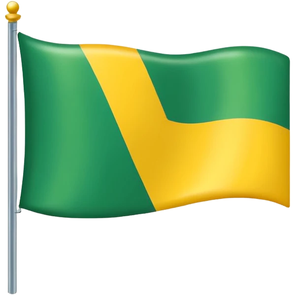 Yeşil sarı bayrak emoji emoji