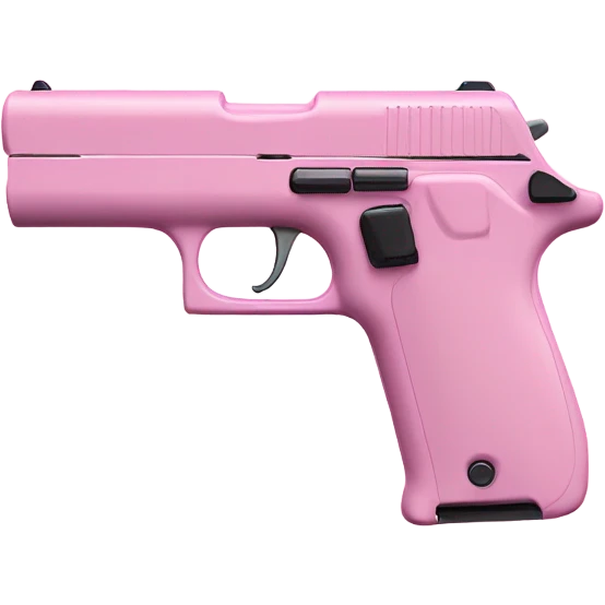 Baby pink gun emoji