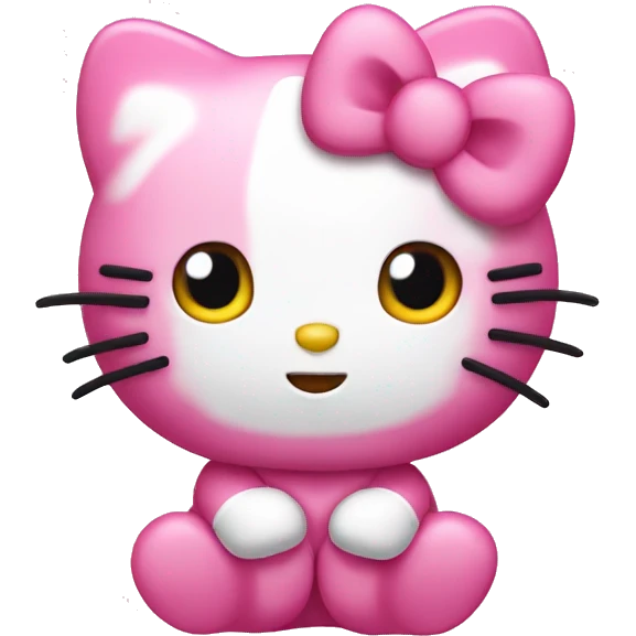 hello kitty with hearts emoji