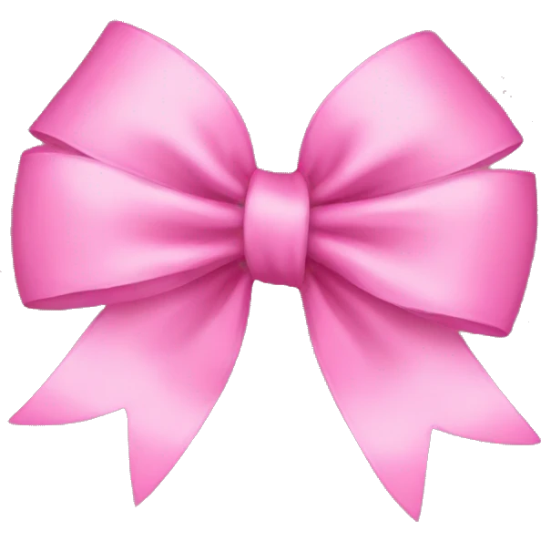 pink bow  emoji
