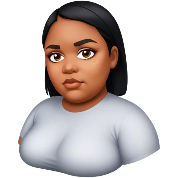 Fat and beauty girl￼ emoji