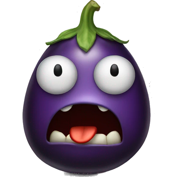 Angry eggplant  emoji