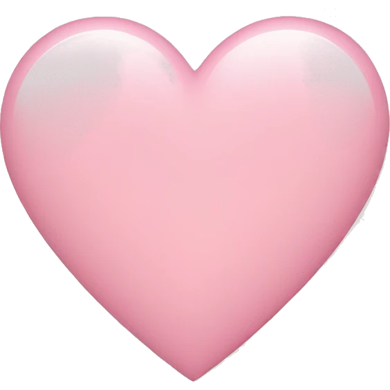 Light pink heart emoji