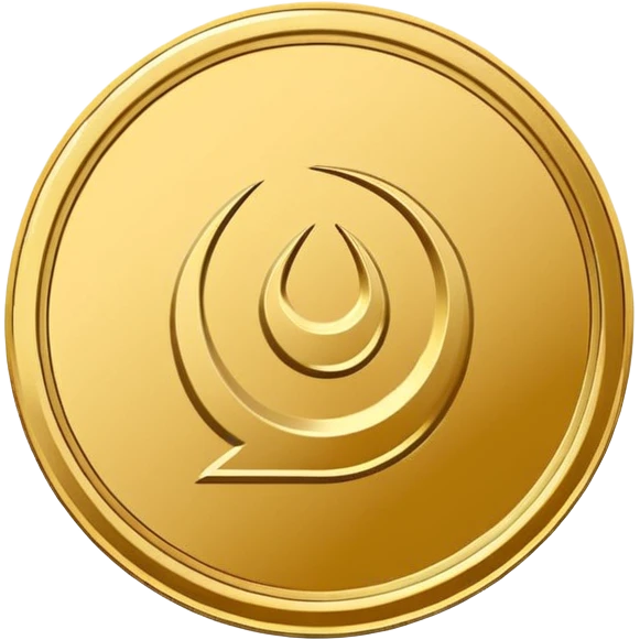 Minimal line-art icon of a coin with a small halal Arabic checkmark (حلال) symbol beside it, clean modern style, simple outlines, straight angle, no background, transparent, represents “halal income / halal money emoji