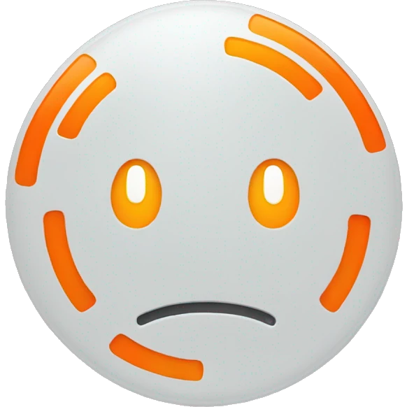 orange circle with Mi sign in center emoji